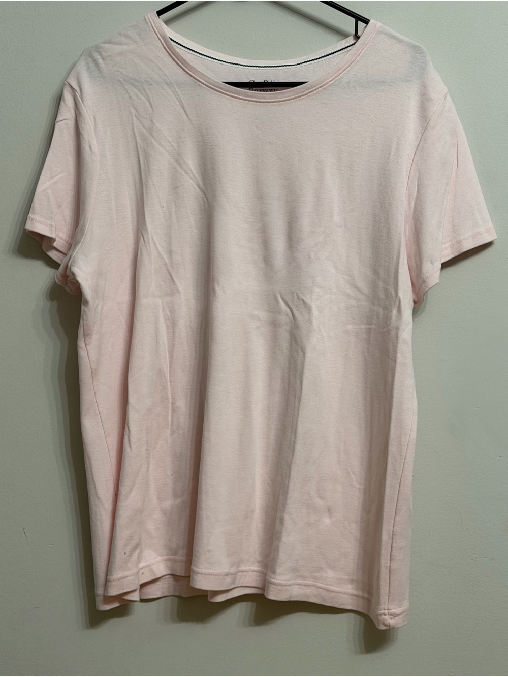 croft & barrow Crew Neck T-Shirt in Pale Pink